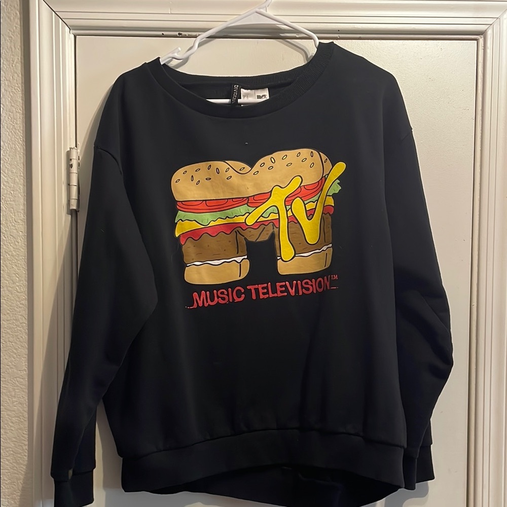 MTV Black Graphic Sweatshirt